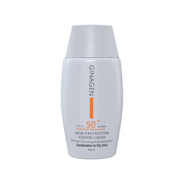 25b627887b7d152076595d6174a92bb8-single.jpg ضد آفتاب فیوژن واتر بی رنگ SPF 50 ژیناژن مناسب پوست چرب و مختلط حجم 50 میلی لیتر - Image 1