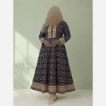 کرتی هندی گلدوزی شده جنس نخ وارداتی فری سایز مناسب بهار تابستان پاییز - Image 4