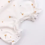 رامپر نوزادی دخترانه سرهمی گل گلی پنبه سایزبندی 4 ماه تا 2 سال - Image 4