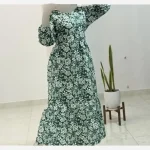 پیراهن فلور بوگاتی زنانه فری سایز پارچه بوگاتی بدون آبرفت قد 137 - Image 2
