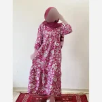 ساحلی گلدار خنک و تابستانه جنس فلور بوگاتی فری سایز - Image 3