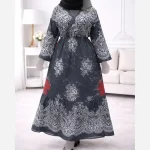 پیراهن ساحلی زنانه فلور حاشیهدار چپ و راستی فری سایز 38 تا 48 - تصویر 4