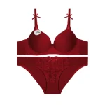 ست شورت و سوتین اسفنجی فنردار میکروفایبر کاپ C - تصویر 3