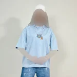 تیشرت نخ پنبه فری سایز طرح تام و جری - Image 3