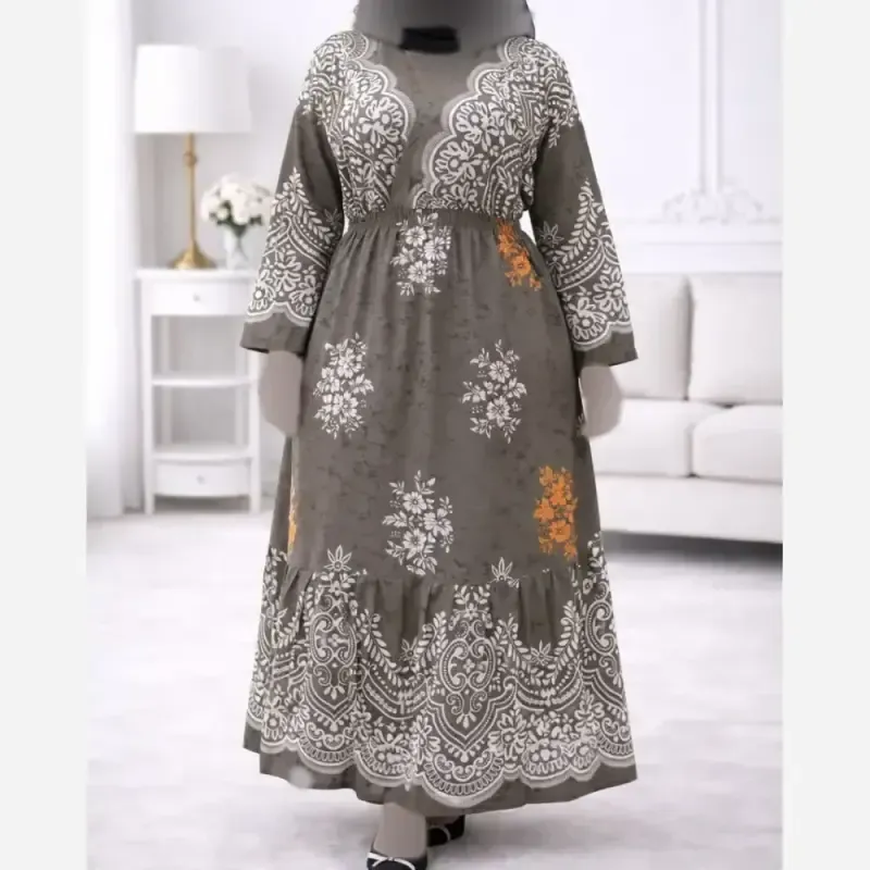 48e486ab-745d-4dbf-a598-d54f77e3ad5f پیراهن ساحلی زنانه فلور حاشیهدار چپ و راستی فری سایز 38 تا 48 - تصویر 1
