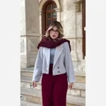 کت و شلوار زنانه مدل امیلی جنس کت فوتر شلوار مازراتی قد کت 50