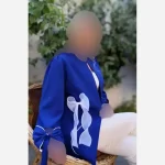 کت پاپیون کرپ مازراتی زنانه رنگ مشکی سرخابی کاربنی - تصویر 13