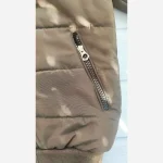 کاپشن خلبانی گرم بچگانه زمستانی کلاهدار رنگ قهوه ای شکلاتی سایز 50 تا 60 - تصویر 6