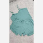 لباس خواب کبریتی نیم تنه و شورتک وارداتی مناسب سایز 38 تا 42 - Image 3