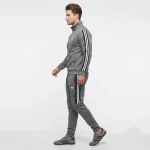 ست سویشرت و شلوار مردانه داخل کرک رنگ طوسی سایز 2 سایز - تصویر 4