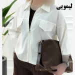 وست آستین بلند زیپ دار زنانه جنس پری سیلک فری سایز چهارفصل - Image 3