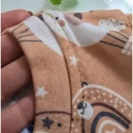 ست راحتی بچگانه بلوز شلوار آستین کوتاه پنبه طرح خرس شکلاتی - تصویر 4