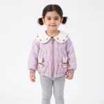 سویشرت کاپشن دخترانه خرگوشی داخل خز سوسنی