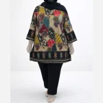 تونیک نخی چهل تیکه اندونزی سایز بزرگ زنانه شسته شده بدون آبرفت - تصویر 2