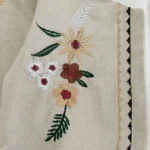 سه تکه گلدوزی دخترانه مجلسی تاپ و کت و دامن سایز 1 تا 3 - تصویر 9