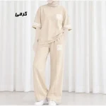 ست بلوز شلوار آستین سه ربع اسپان فری سایز مناسب تا 44 چهارفصل - Image 5