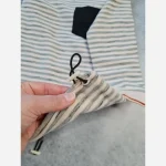بلوز پاییزه بچگانه اسپرت راه راه تک جیب سایز 50 تا 60 پنبه ای مخملی سوپر سافت - تصویر 16