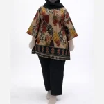 تونیک نخی چهل تیکه اندونزی سایز بزرگ زنانه شسته شده بدون آبرفت - تصویر 3