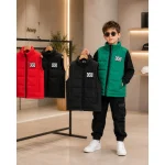 پافر اسپرت بچگانه رویه مموری سایز 55 تا 65 رنگ سبز قرمز مشکی - Image 2