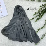 شال نخی ساده دور عدسی مناسب روزمره قواره 200 در 85 سانت - تصویر 2