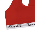 ست نیم تنه و شورت زنانه ورزشی کش اسپرت نخی پنبه ای کاپ متحرک Calvin Klein - تصویر 5