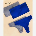 ست نیمتنه دکلته و شورت بکلس نخی کبریتی کاپدار متحرک سایز 38 تا 46 - Image 3
