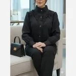 شومیز زنانه مدل حسنا جنس توکی کراش سایز بزرگ - تصویر 6