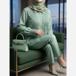 شومیز زنانه جنس توکی کراش مدل آیسو سایز 36 تا 58 - تصویر 2