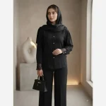 شومیز زنانه مجلسی مدل سوگین جنس توکی کراش سایز بزرگ تا 56 - تصویر 8