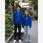 هودی پنبه داخل کرکی ضخیم اسپرت رنگی سایز 60 تا 70 - تصویر 2