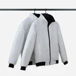 کاپشن دورو کلاه دار مشکی پارچه مموری درجه یک سایز XL و XXL - تصویر 6