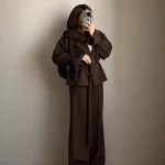 کت شلوار زنانه مدل سانی جنس مازراتی دبل سایزبندی - تصویر 2