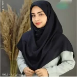 مقنعه ساده اداری نخی بروجرد اصلی قد 100 فری سایز - تصویر 2