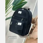 کوله مدرسه دیبا ضد آب مشکی سایز 40 در 27 سانتی متر - تصویر 4