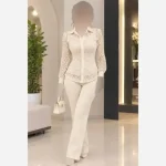 شومیز گیپور با پارچه ترک و خرج کار جولیا - تصویر 2