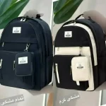 کوله مدرسه دیبا ضد آب مشکی سایز 40 در 27 سانتی متر - تصویر 5