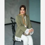 مانتو زنانه کتی مزونی مدل الیماز جنس کرپ مازراتی سایز 38 تا 52 - تصویر 3