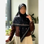 روسری نخی طرحدار قواره 140 - تصویر 3