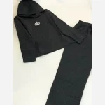 ست هودی شلوار پاییزه موهر دار دورس خاردار رنگ طوسی مشکی سایز 36 تا 44 - تصویر 7