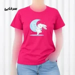تیشرت زنانه نخ پنبه مدل خوابالو فری سایز - تصویر 2