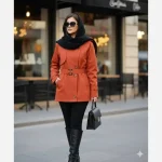 ترنچ کت زنانه کتان زارا آستردار مدل الین - تصویر 3