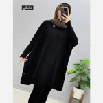 مانتو پانچ بافت ترنج فری سایز 40 تا 54 - تصویر 9