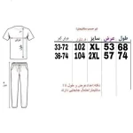 ست تیشرت آستین بلند و شلوار مردانه پارچه مراکشی کبریتی لاکرادار رنگ طوسی - تصویر 8