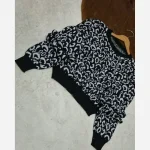 کراپ بافت پلنگی زنانه آکریل درجه یک فری سایز - تصویر 10
