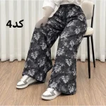 شلوار راحتی نخی پارچه خارجی فری سایز مناسب تا سایز 50 - تصویر 4