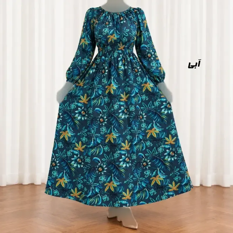 3a192078-581b-41c8-bfd6-1e2612c20f53 پیراهن ساحلی زنانه کش دار نخی فری سایز مناسب تا 48 - تصویر 1