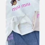 ست بلوز و شلوار لی دخترانه بچگانه طرح Miu Miu دورس لاکرا سایز 45 تا 70 - تصویر 8