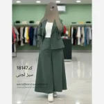 ست کت و دامن شلواری لینن سارا - تصویر 3