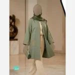 مانتو گلدوزی شده مدل راز جنس شانتون اسلپ قد 91 سانت - تصویر 3