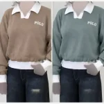 کراپ بافت پولو polo زنانه و دخترانه فری سایز - تصویر 6